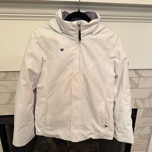 Girls Obermeyer Rylee Ski Jacket White, Size Large (14-16)